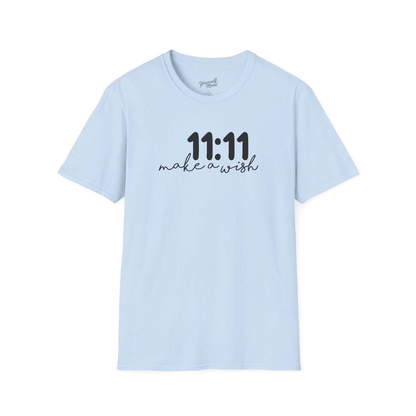 11:11 Make a Wish Unisex Softstyle T-Shirt, Affirmation Tee, Birthday Gift, Spiritual Shirt, Motivational Apparel