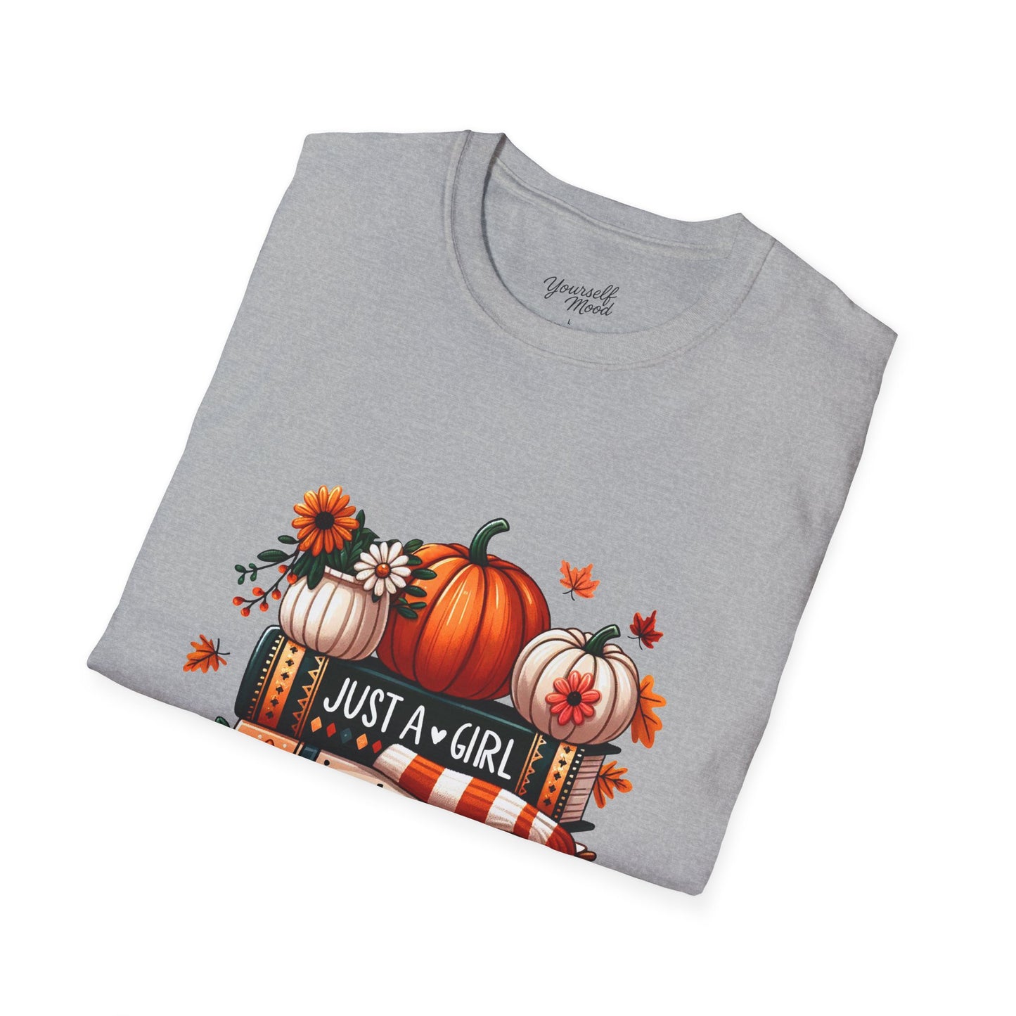 Fall Vibes T-Shirt for Girls, Just a Girl Who Loves Fall Tee