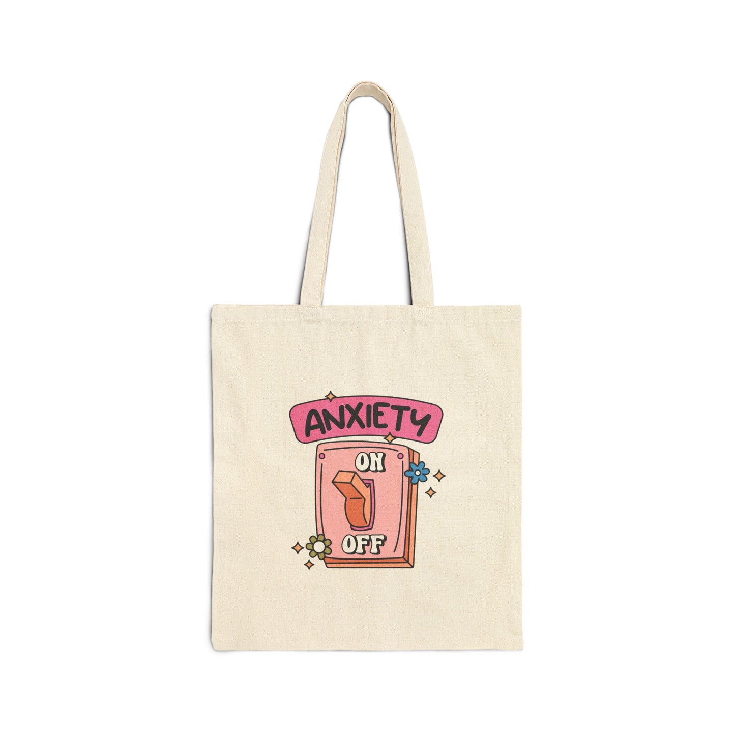 Anxiety Off Cotton Tote Bag - Eco-Friendly Shopping Bag