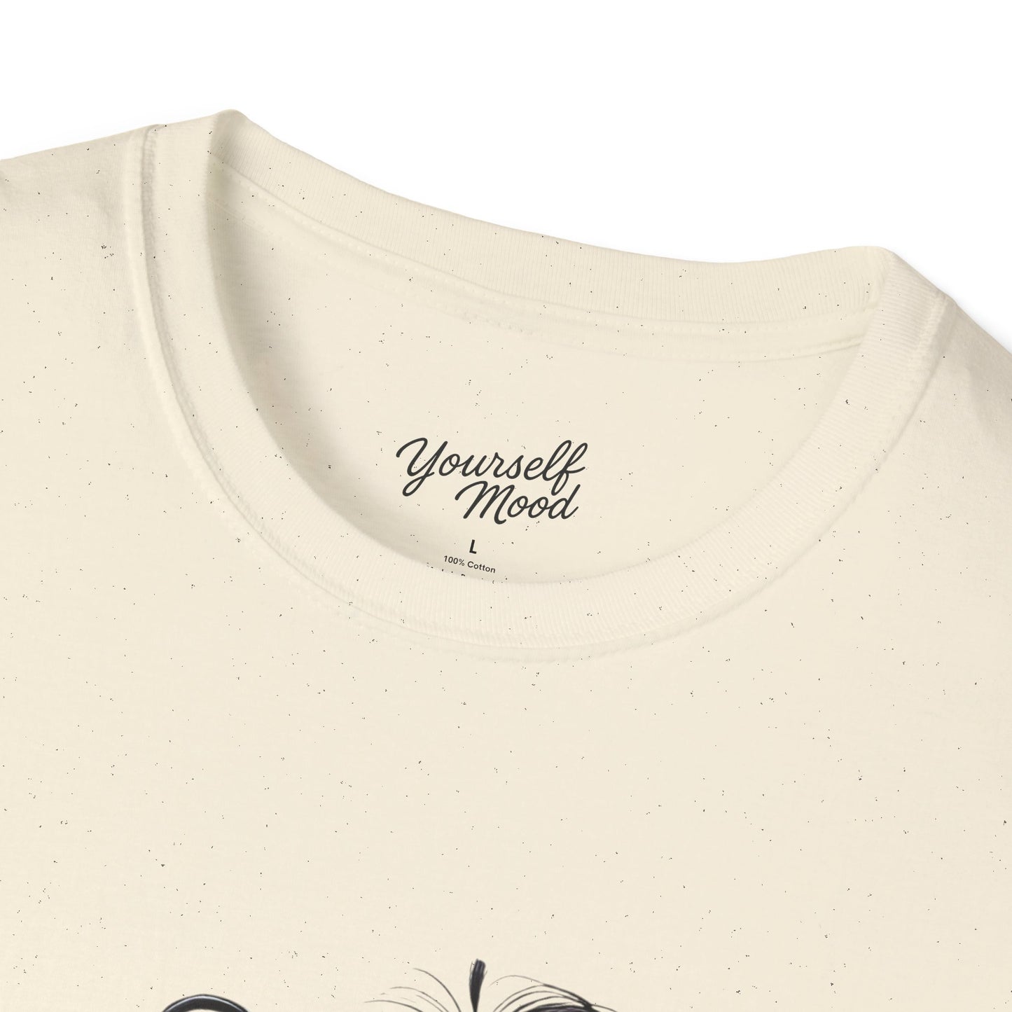 Cozy Graphic Tee with Cute Character, Tshirt for Coffee Lovers