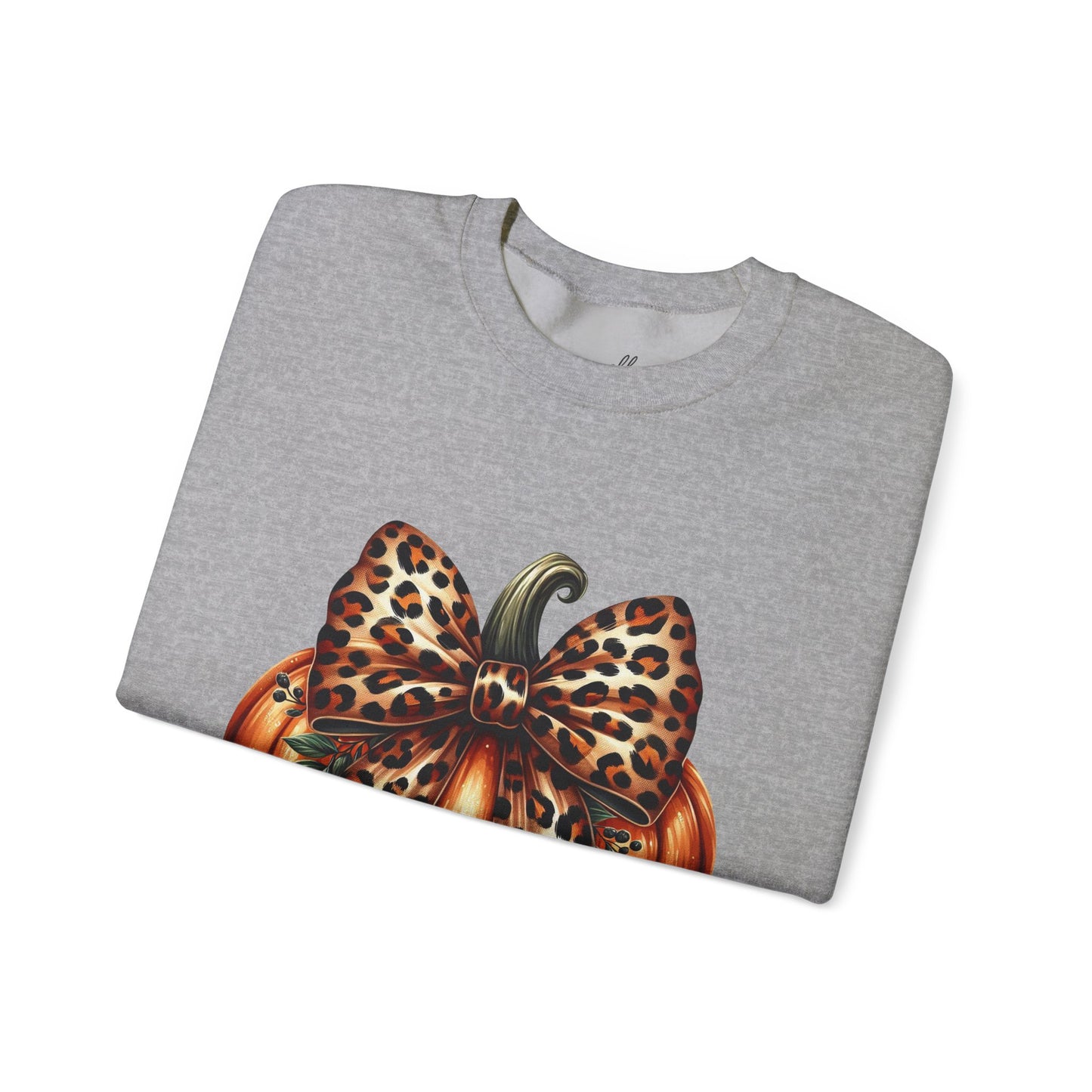 Leopard Pumpkin Sweatshirt | Fall Fashion, Halloween Apparel, Cozy Crewneck