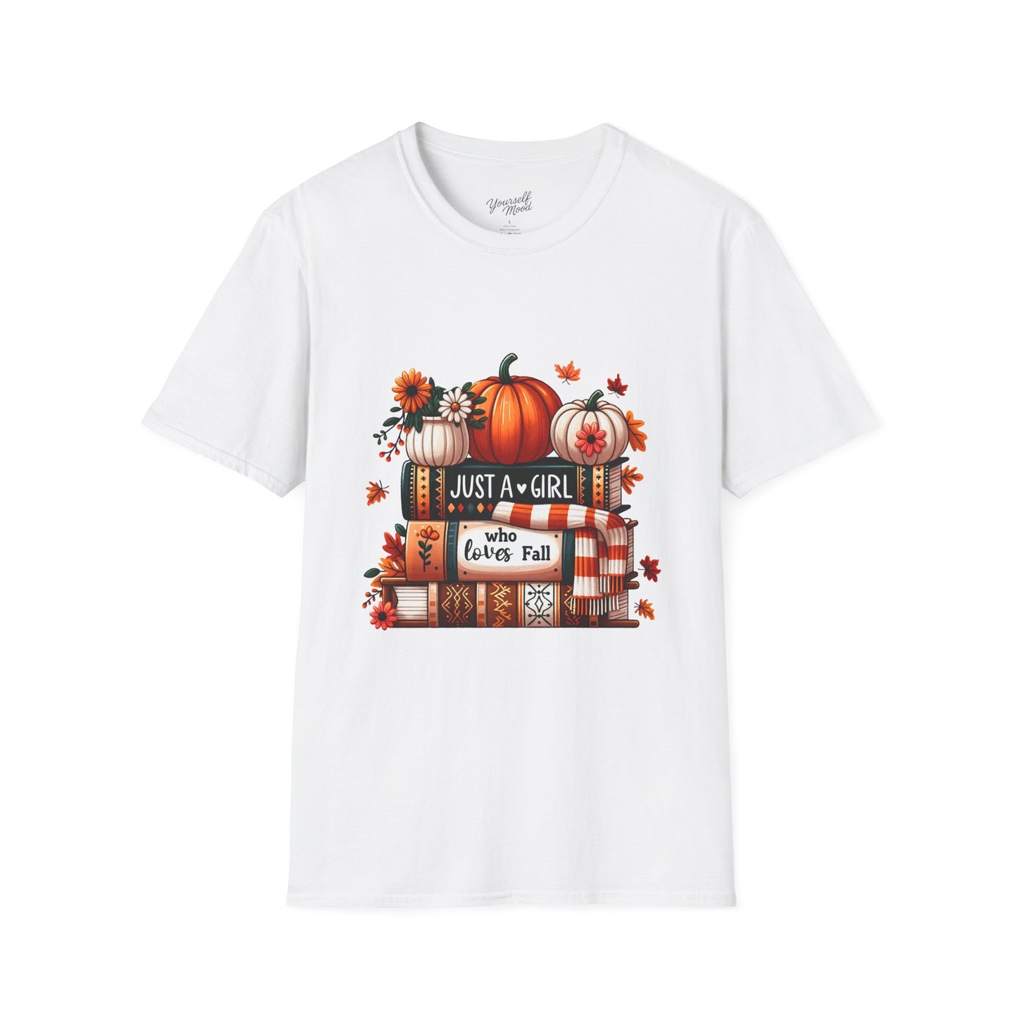 Fall Vibes T-Shirt for Girls, Just a Girl Who Loves Fall Tee