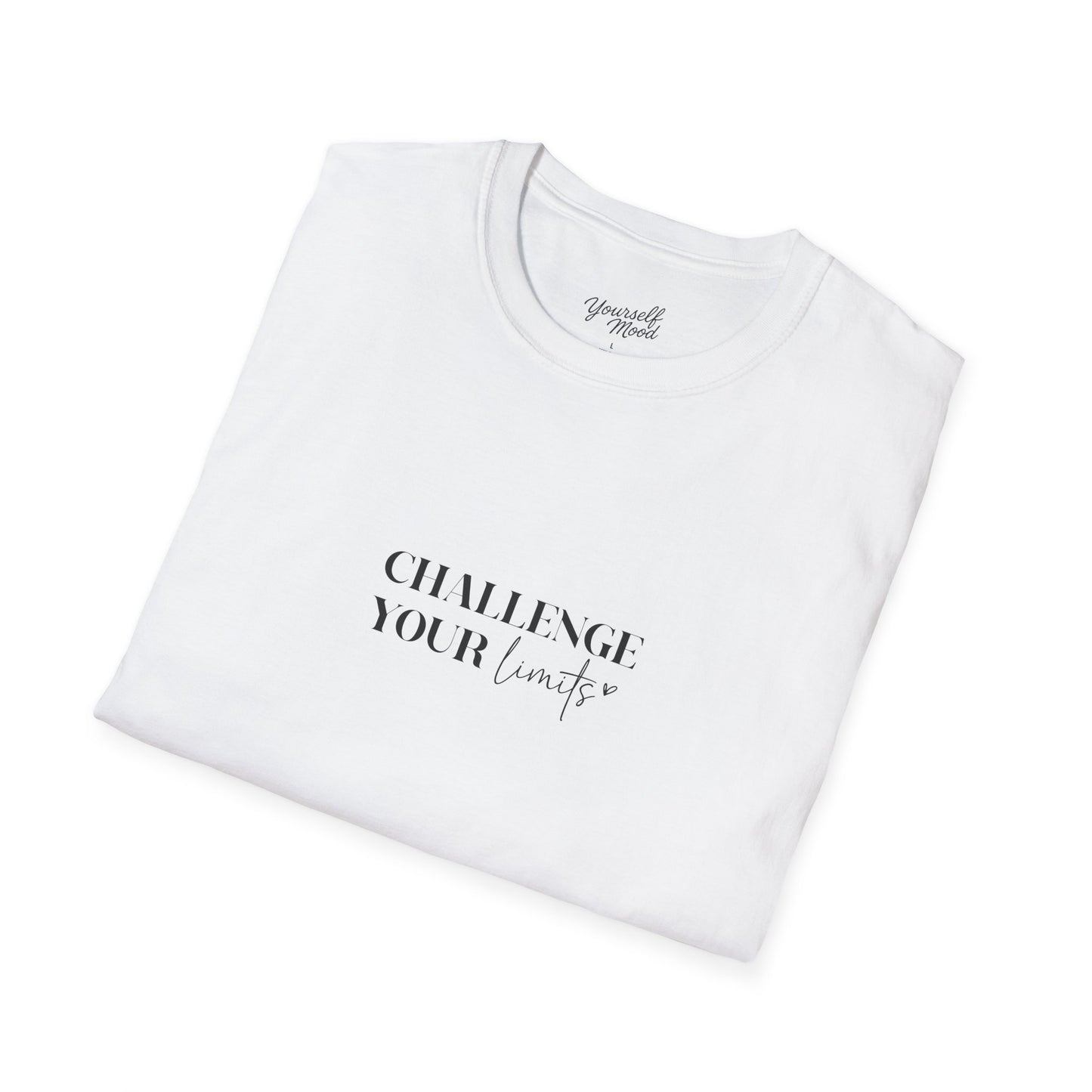 Challenge Your Limits Unisex Softstyle T-Shirt.