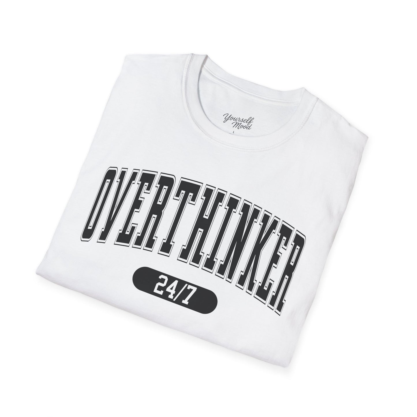 Unisex Softstyle T-Shirt with 'Overthinker 24/7' Design