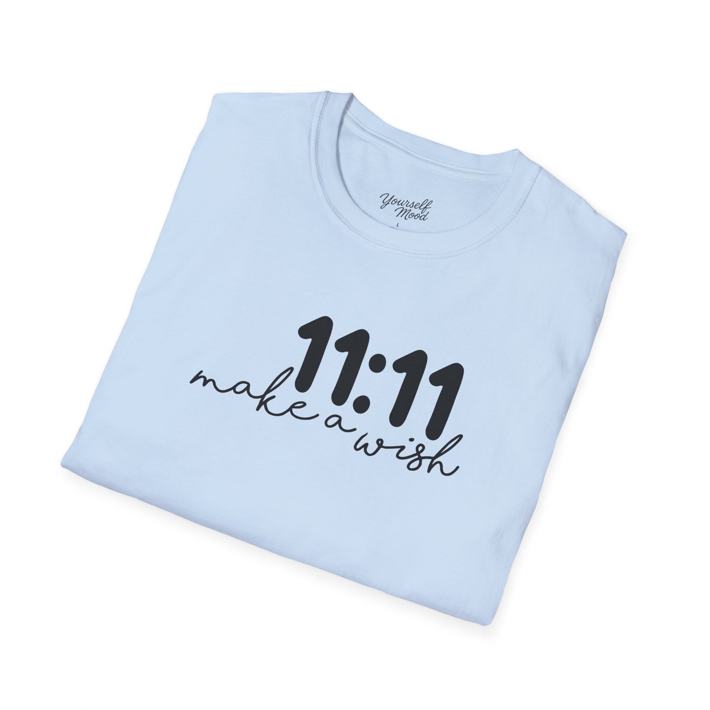 11:11 Make a Wish Unisex Softstyle T-Shirt, Affirmation Tee, Birthday Gift, Spiritual Shirt, Motivational Apparel