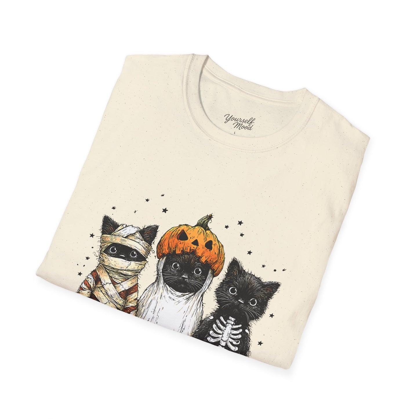 Halloween Cat T-Shirt, Fun, Unisex tee, Spooky cats Lovers Gift