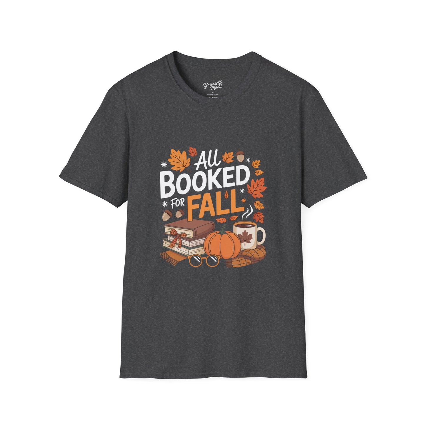 Fall Reading T-Shirt, Cozy Autumn Tee, Book Lover Gift.