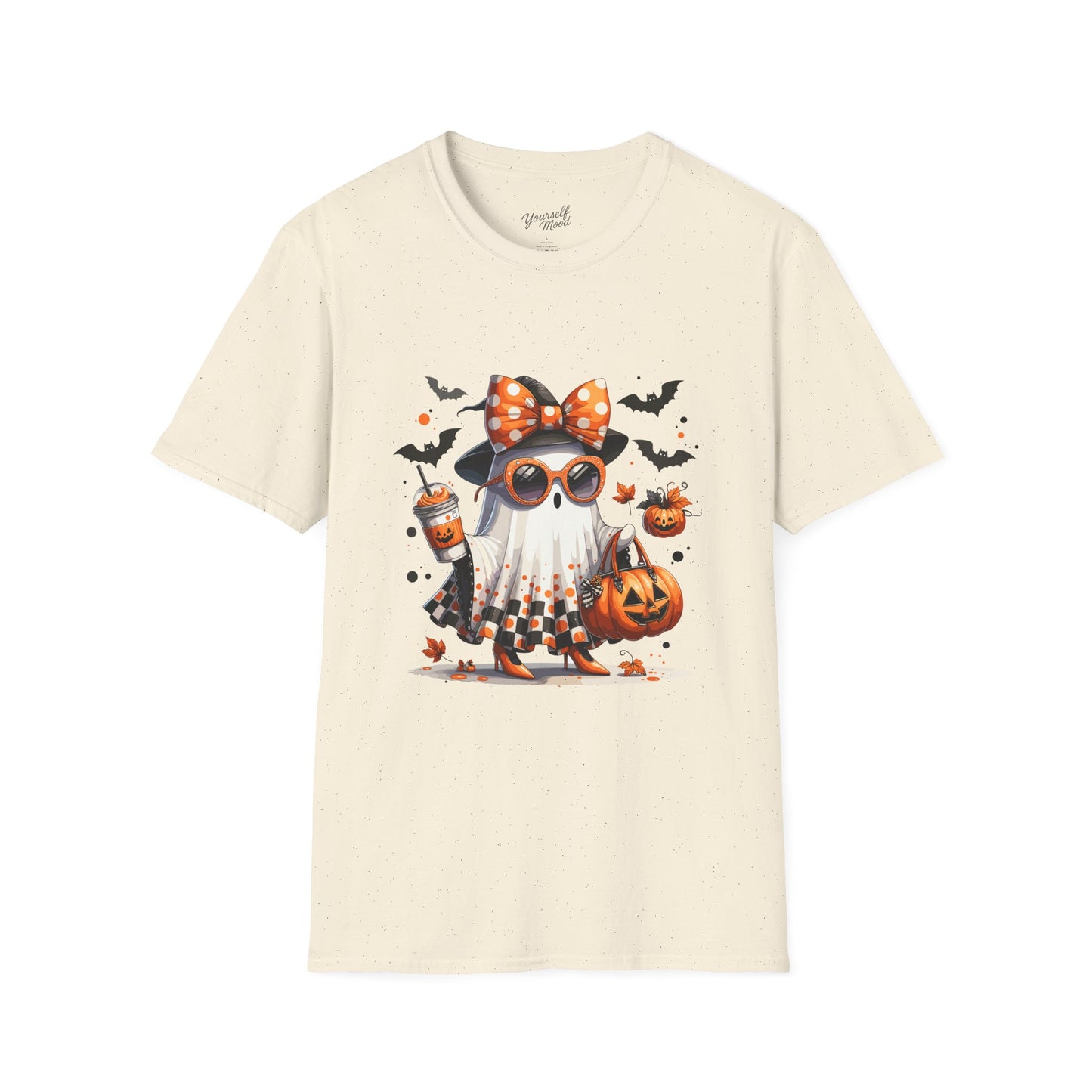Cute Halloween Cat T-Shirt, Halloween Tee, Spooky Festive Shirt.