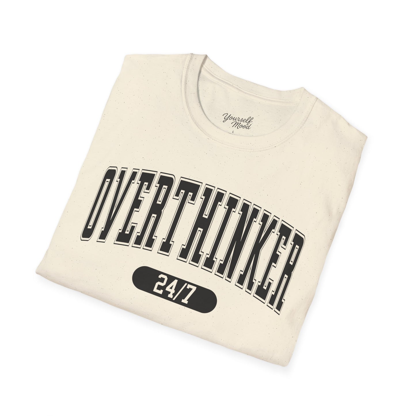 Unisex Softstyle T-Shirt with 'Overthinker 24/7' Design