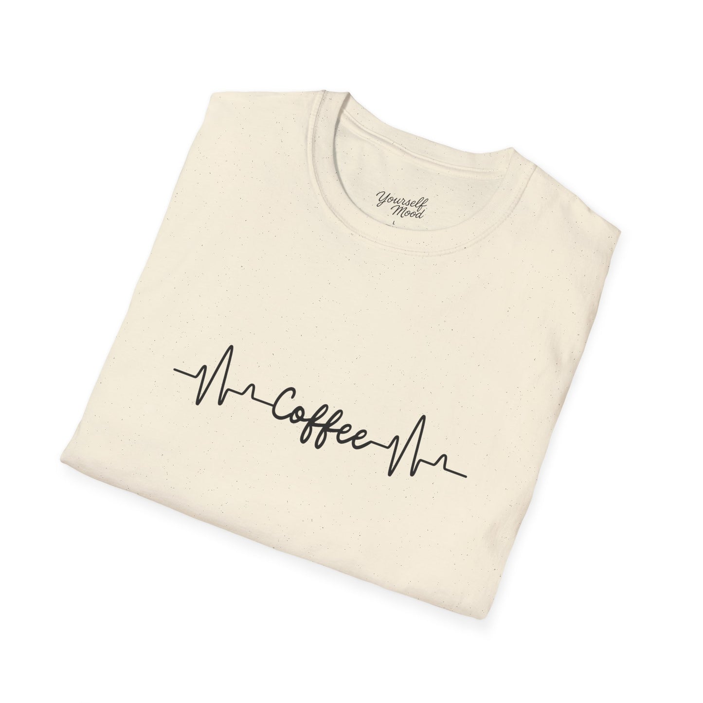 Coffee Pulse Unisex T-Shirt, Soft Cotton Tee for Coffee Lovers, Casual Wear