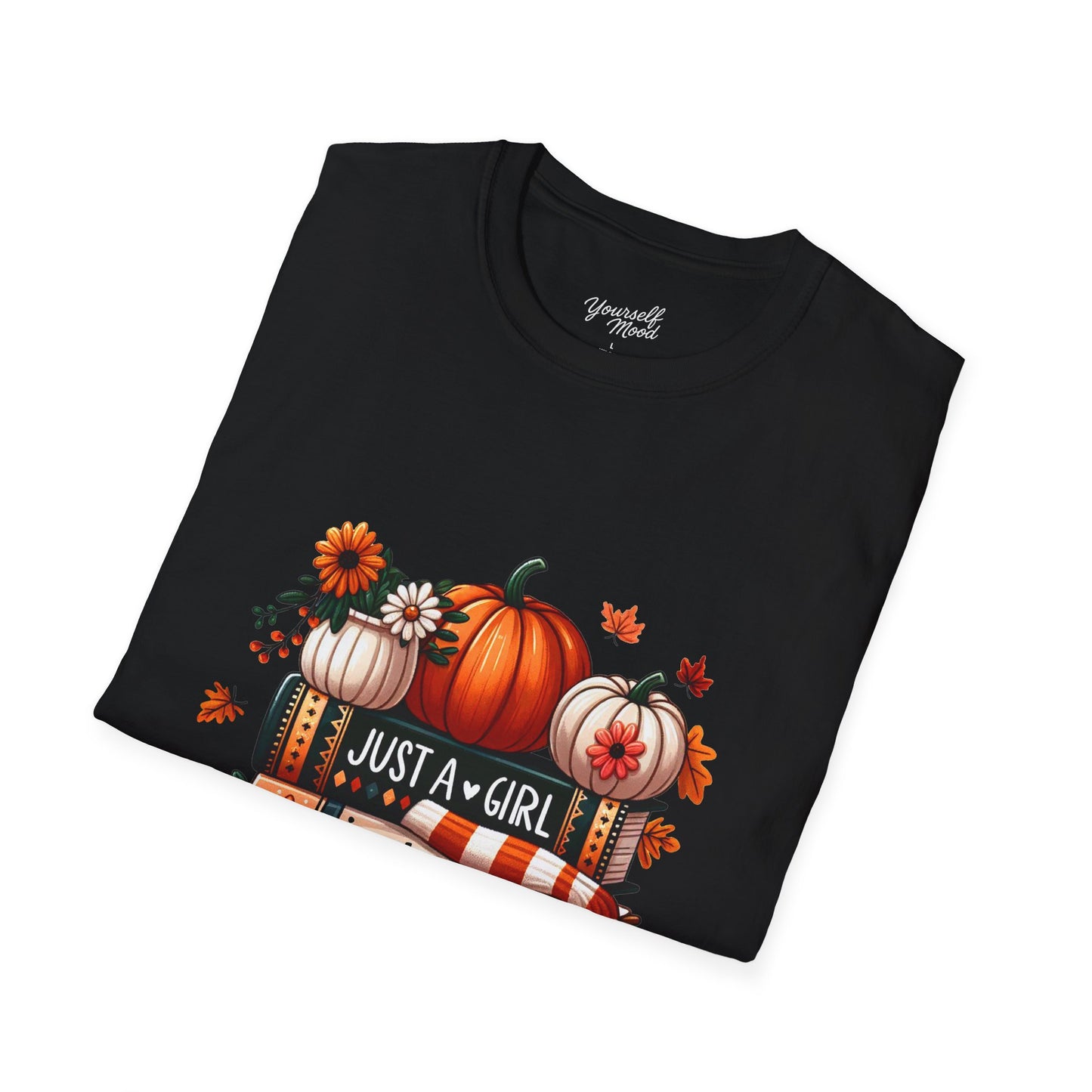 Fall Vibes T-Shirt for Girls, Just a Girl Who Loves Fall Tee