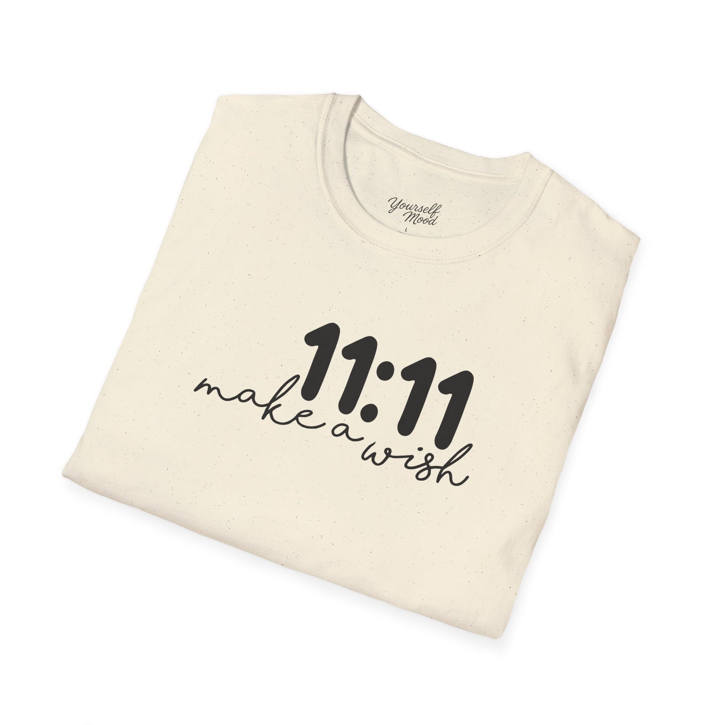 11:11 Make a Wish Unisex Softstyle T-Shirt, Affirmation Tee, Birthday Gift, Spiritual Shirt, Motivational Apparel