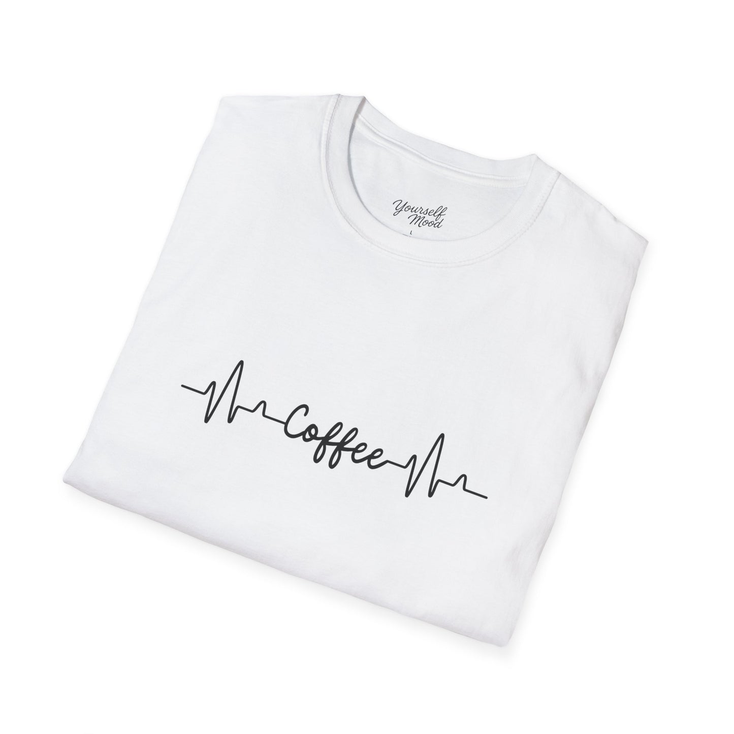 Coffee Pulse Unisex T-Shirt, Soft Cotton Tee for Coffee Lovers, Casual Wear