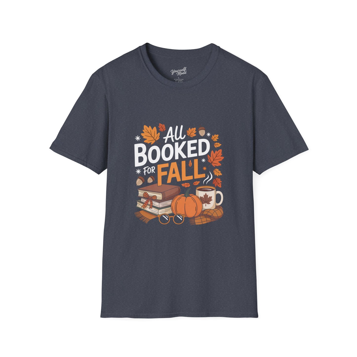 Fall Reading T-Shirt, Cozy Autumn Tee, Book Lover Gift.