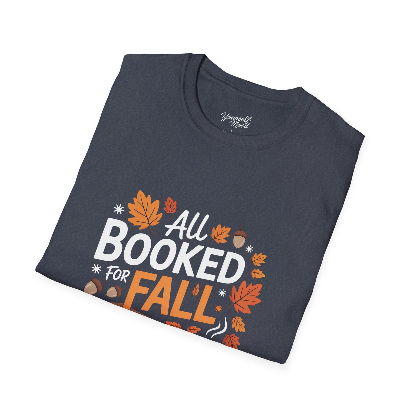 Fall Reading T-Shirt, Cozy Autumn Tee, Book Lover Gift.