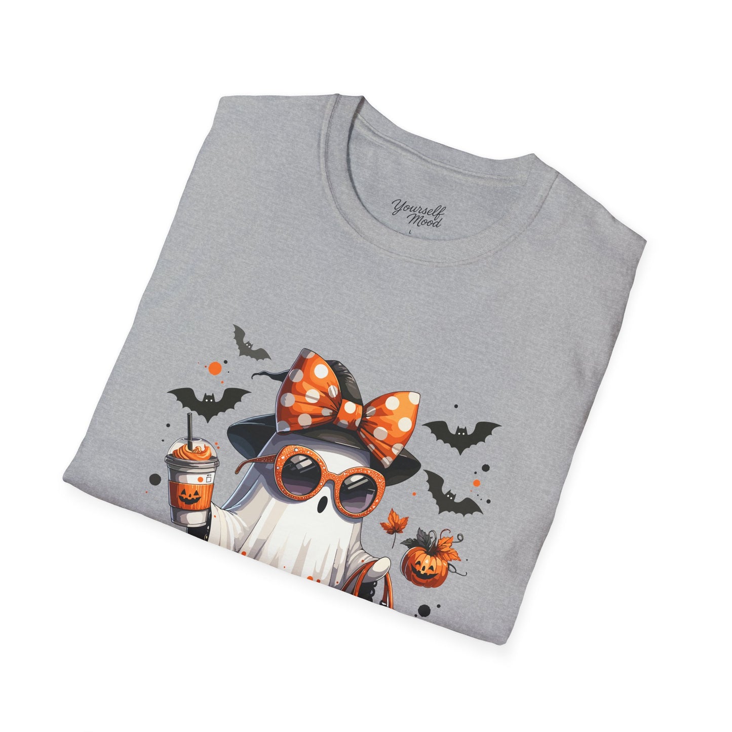 Cute Halloween Cat T-Shirt, Halloween Tee, Spooky Festive Shirt.