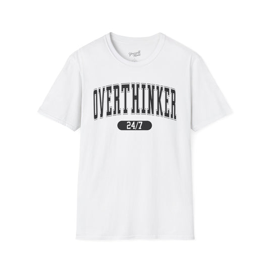 Unisex Softstyle T-Shirt with 'Overthinker 24/7' Design