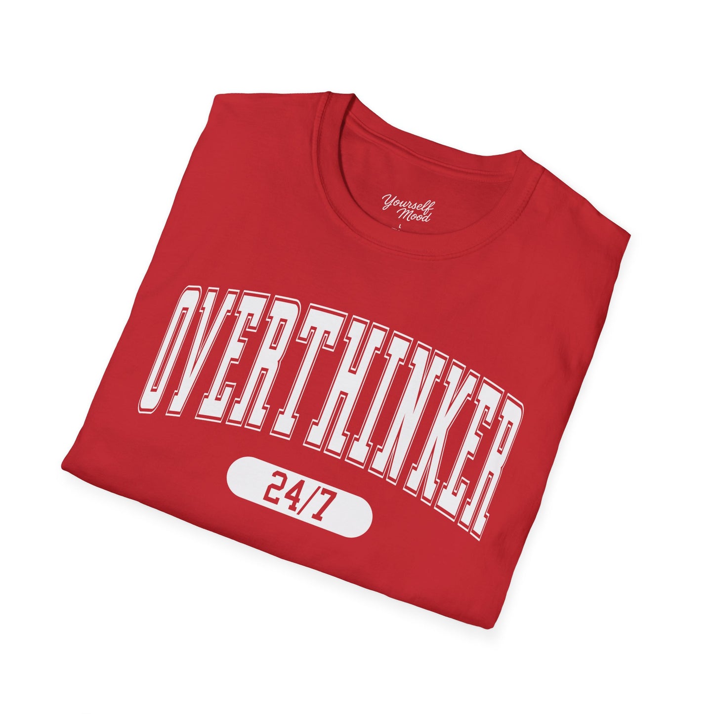 Unisex Softstyle T-Shirt with 'Overthinker 24/7' Design