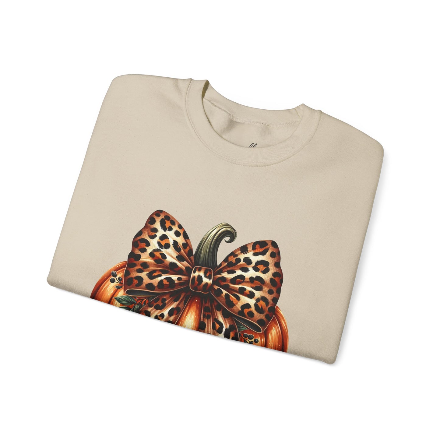 Leopard Pumpkin Sweatshirt | Fall Fashion, Halloween Apparel, Cozy Crewneck