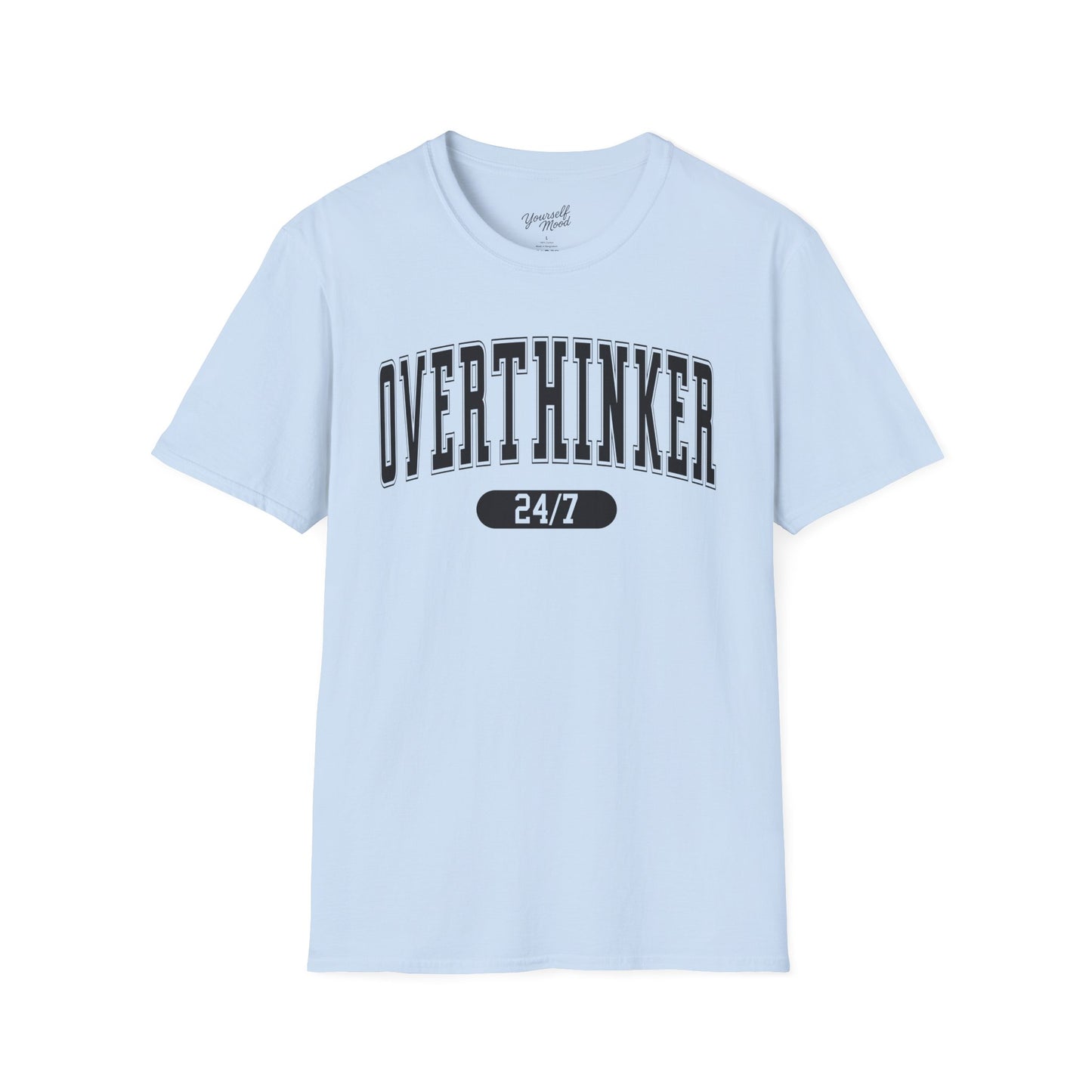 Unisex Softstyle T-Shirt with 'Overthinker 24/7' Design