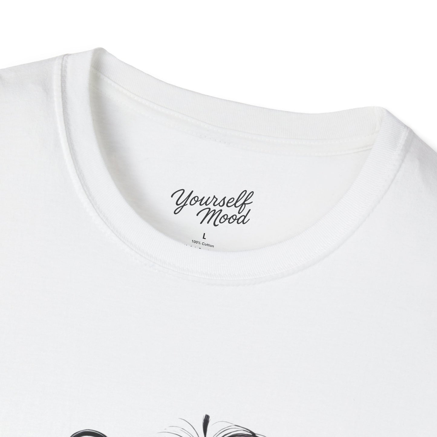 Cozy Graphic Tee with Cute Character, Tshirt for Coffee Lovers