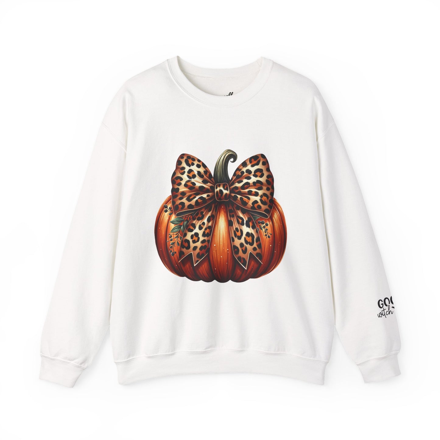 Leopard Pumpkin Sweatshirt | Fall Fashion, Halloween Apparel, Cozy Crewneck