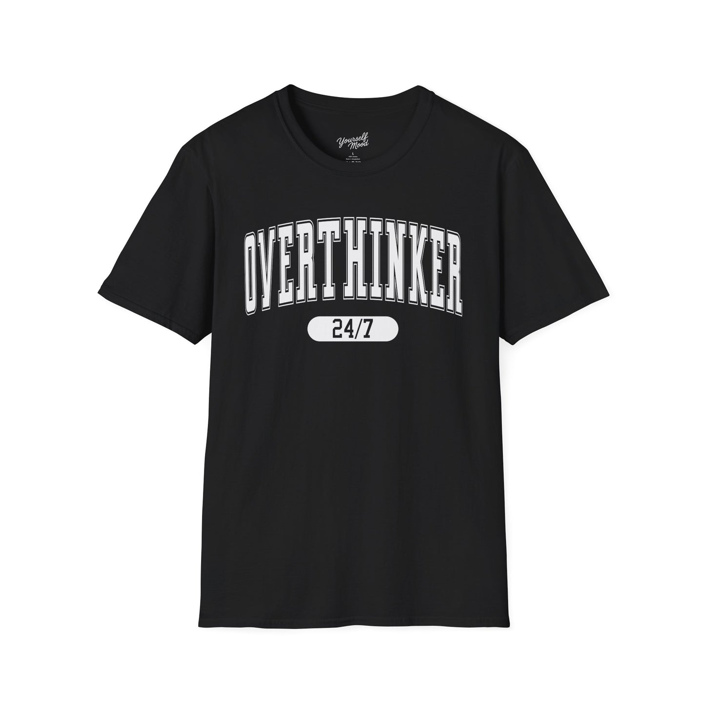 Unisex Softstyle T-Shirt with 'Overthinker 24/7' Design
