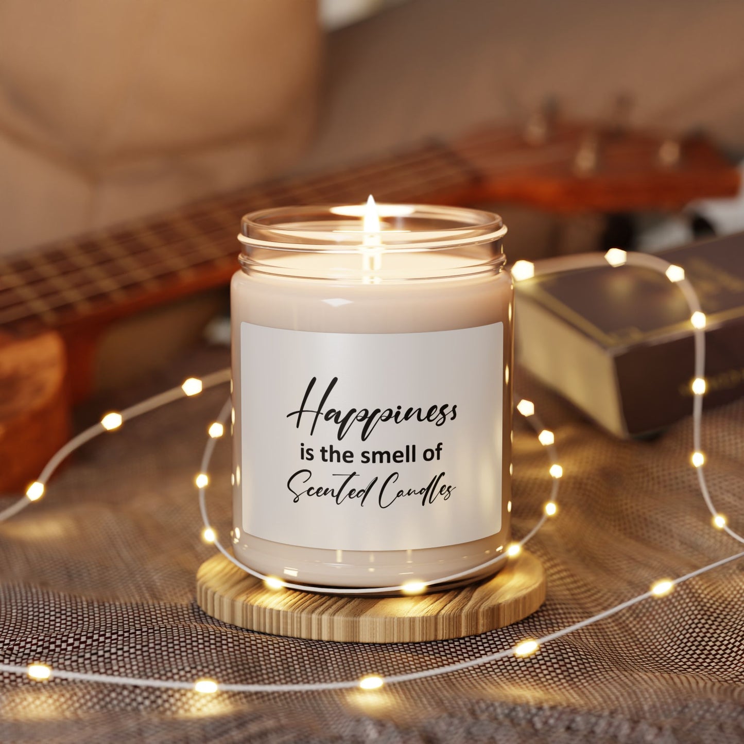 Soy Candle - "Happiness is the smell of Scented Candles" 9oz Jar