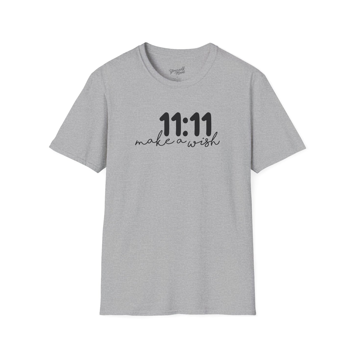 11:11 Make a Wish Unisex Softstyle T-Shirt, Affirmation Tee, Birthday Gift, Spiritual Shirt, Motivational Apparel