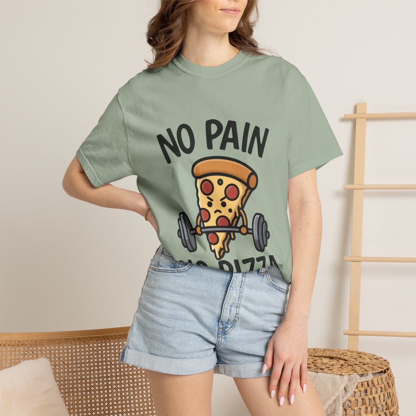 No Pain No Pizza T-Shirt — Funny Tee