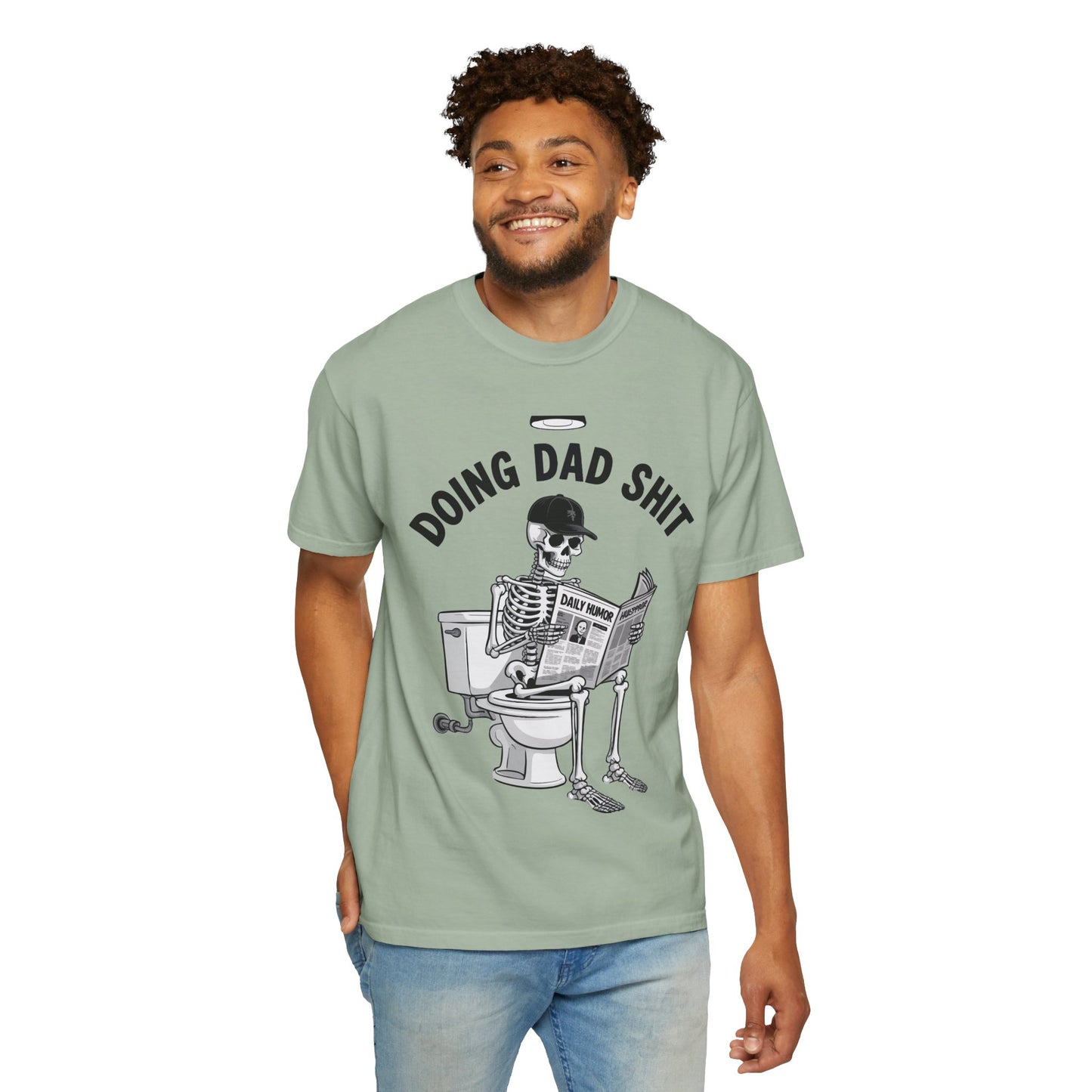 Doing Dad Shit T-Shirt — Funny Skeleton Dad Graphic Tee