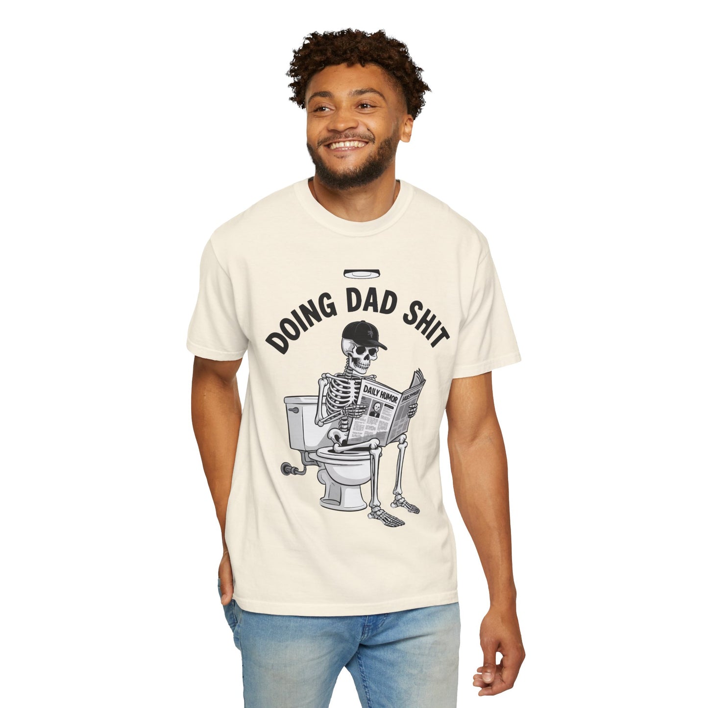 Doing Dad Shit T-Shirt — Funny Skeleton Dad Graphic Tee