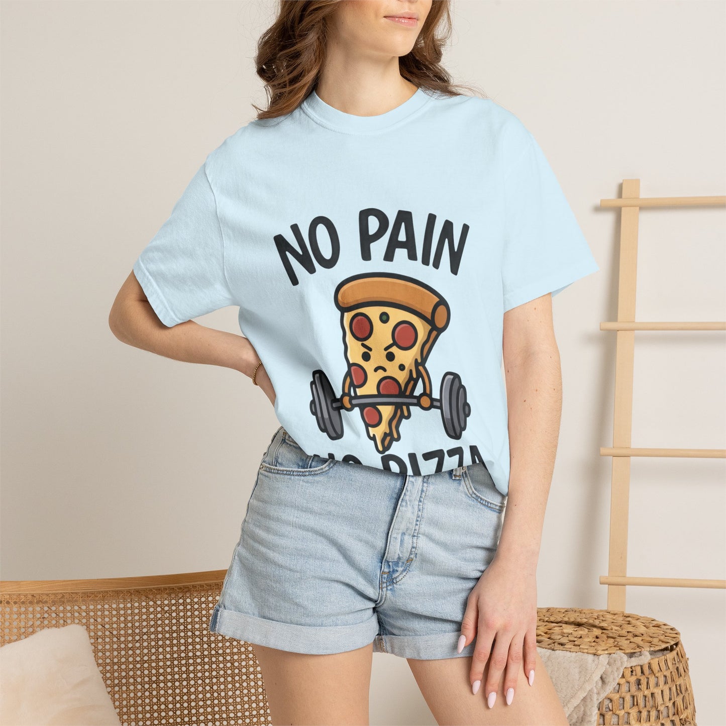 No Pain No Pizza T-Shirt — Funny Tee