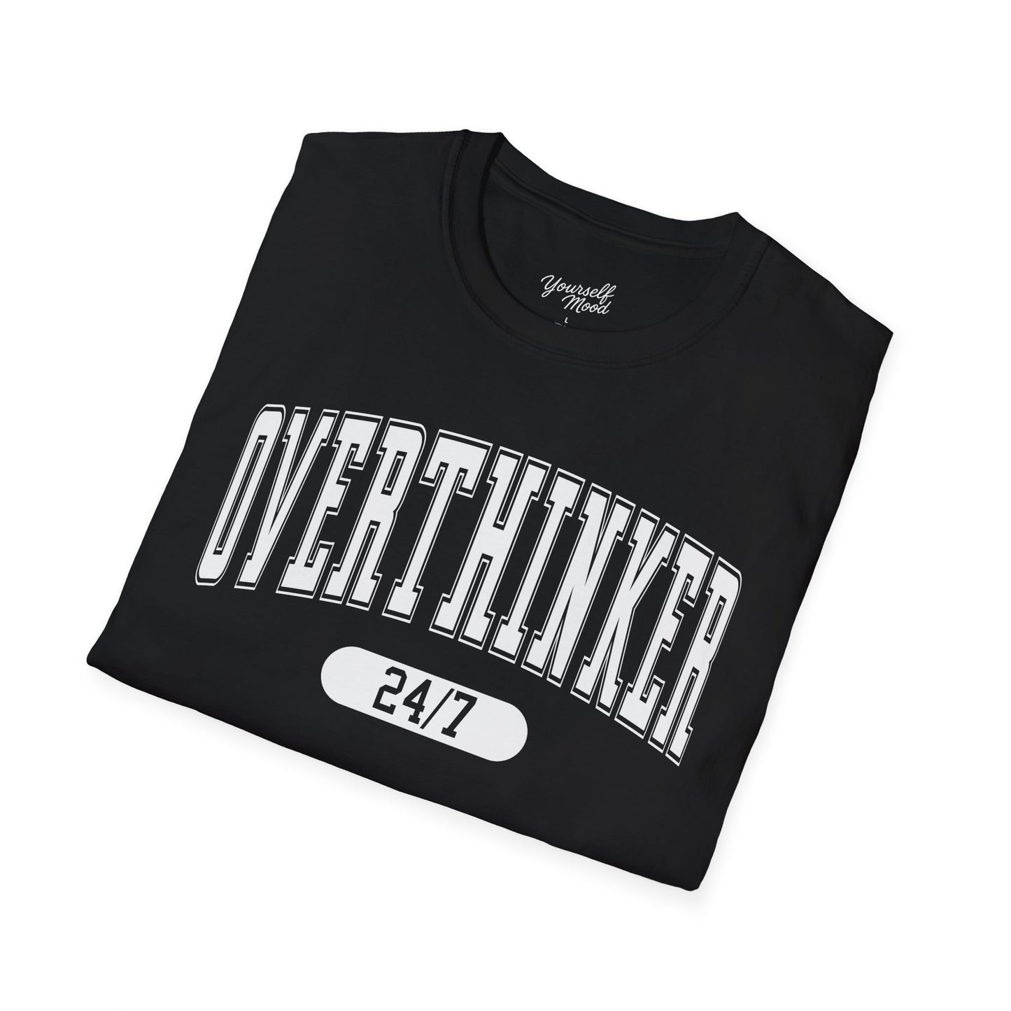 Unisex Softstyle T-Shirt with 'Overthinker 24/7' Design