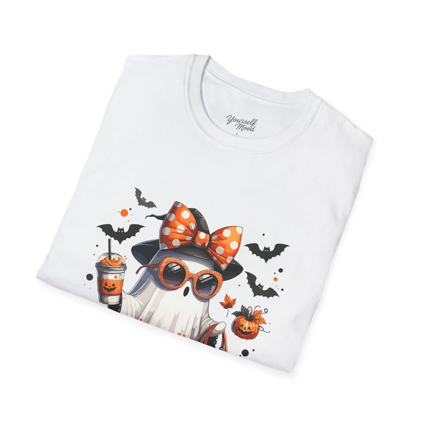 Cute Halloween Cat T-Shirt, Halloween Tee, Spooky Festive Shirt.