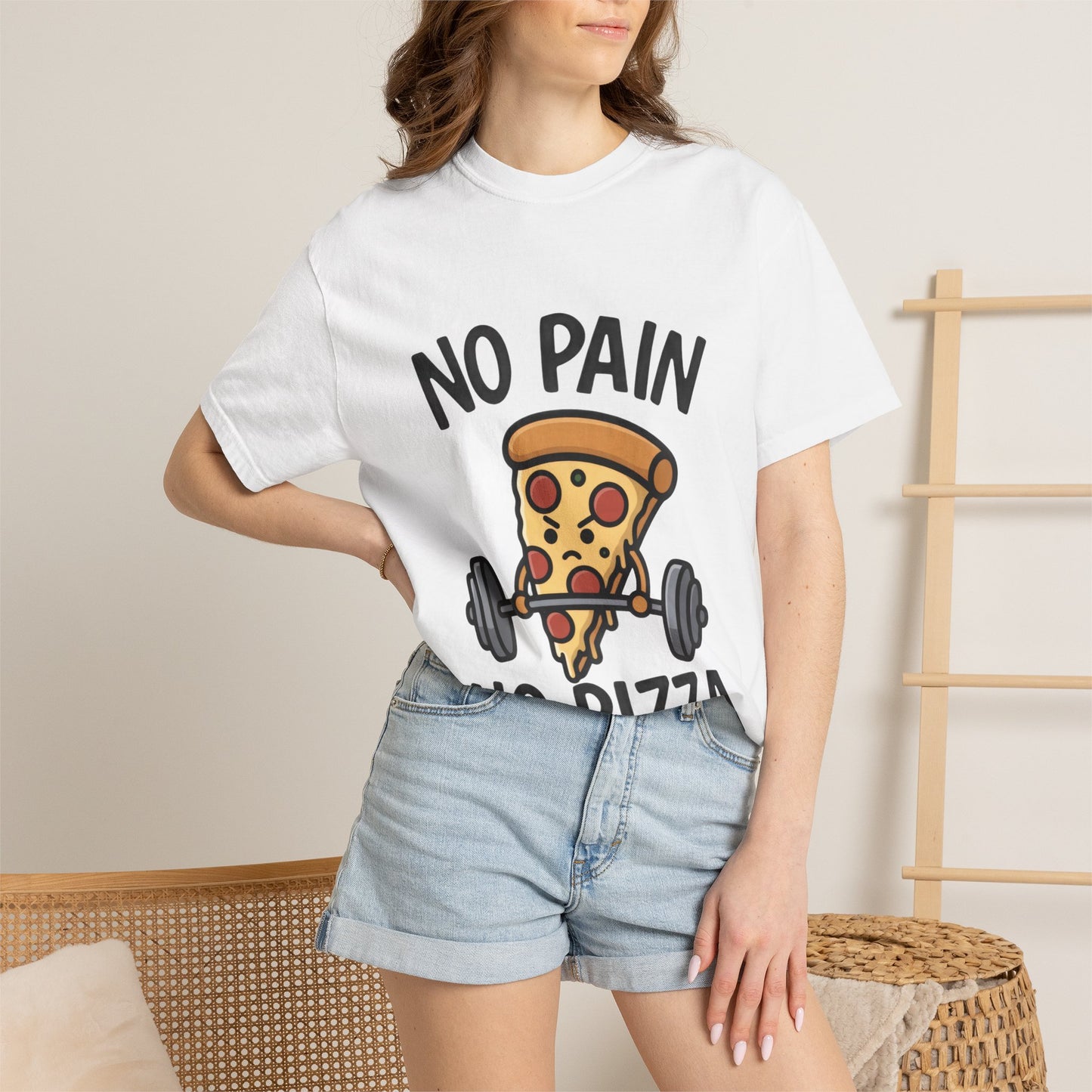 No Pain No Pizza T-Shirt — Funny Tee