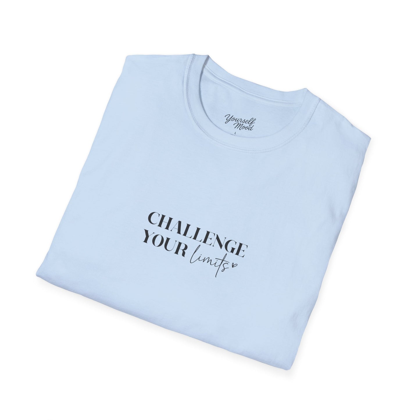 Challenge Your Limits Unisex Softstyle T-Shirt.