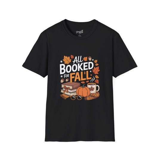 Fall Reading T-Shirt, Cozy Autumn Tee, Book Lover Gift.