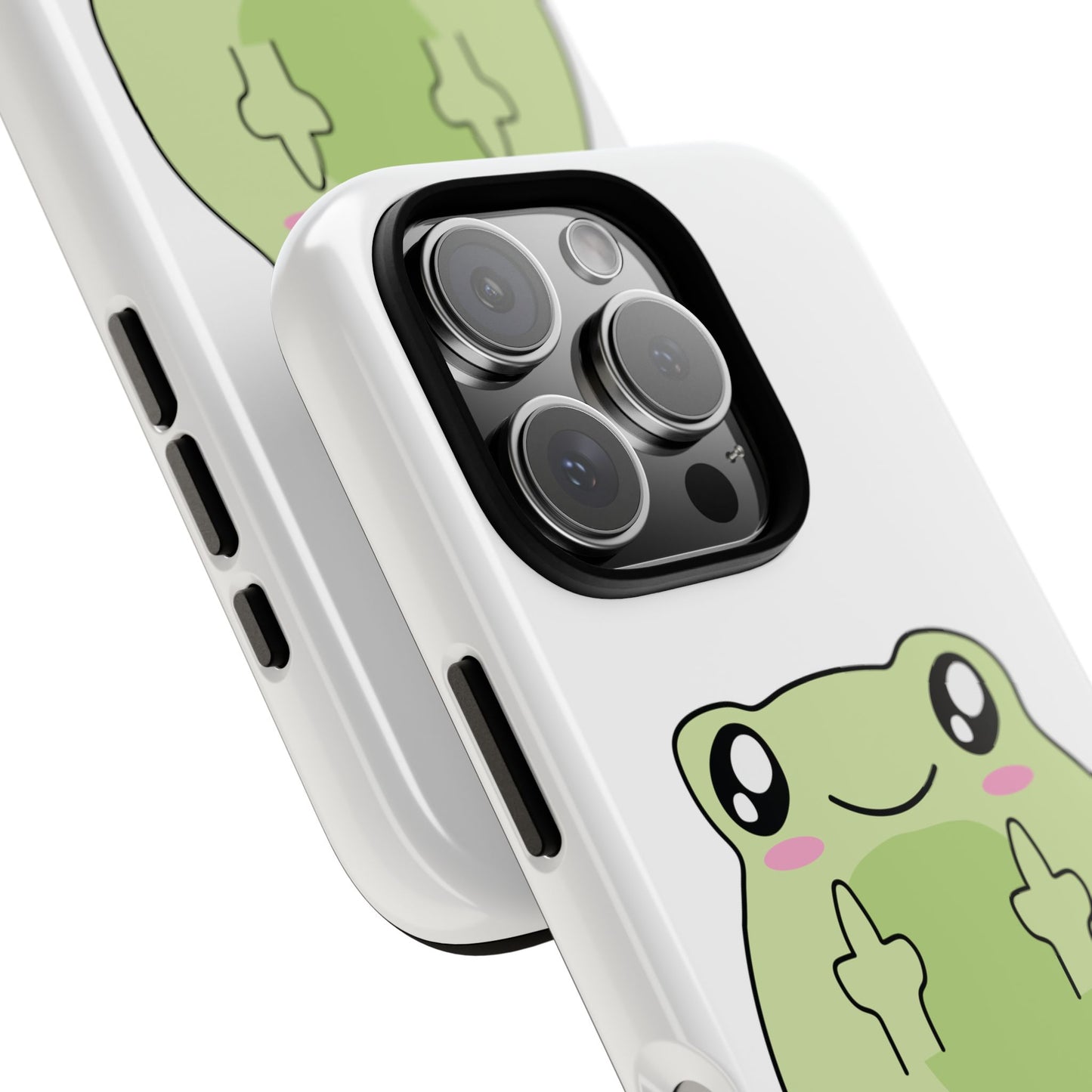 Phone Case — Cute Frog Giving Middle Fingers "I Hate All Of You"