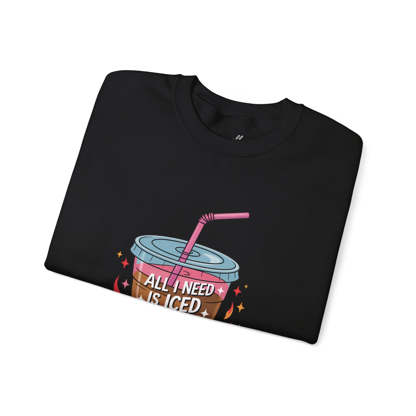 Iced Coffee & Spicy Books Sweatshirt - Unisex Crewneck