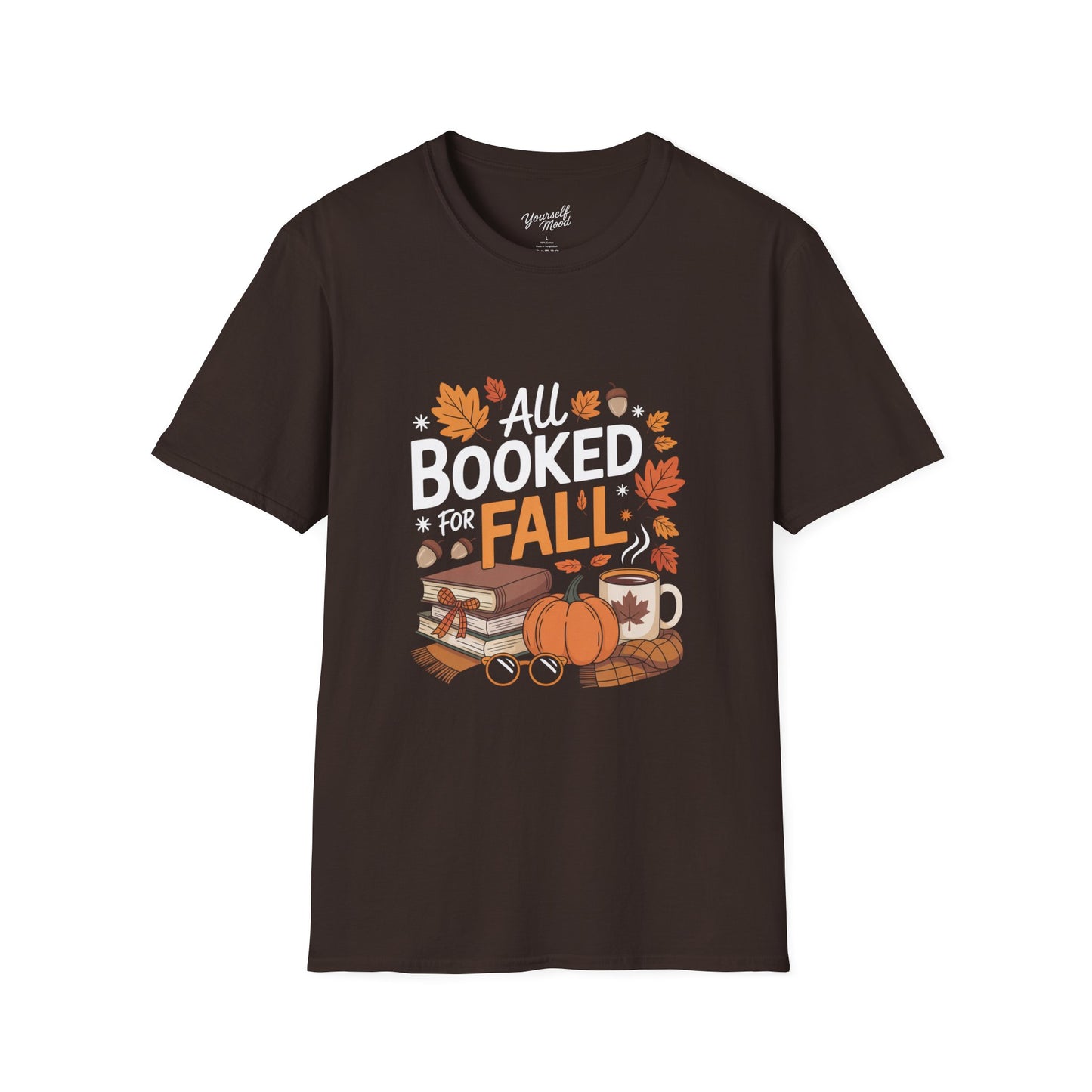 Fall Reading T-Shirt, Cozy Autumn Tee, Book Lover Gift.