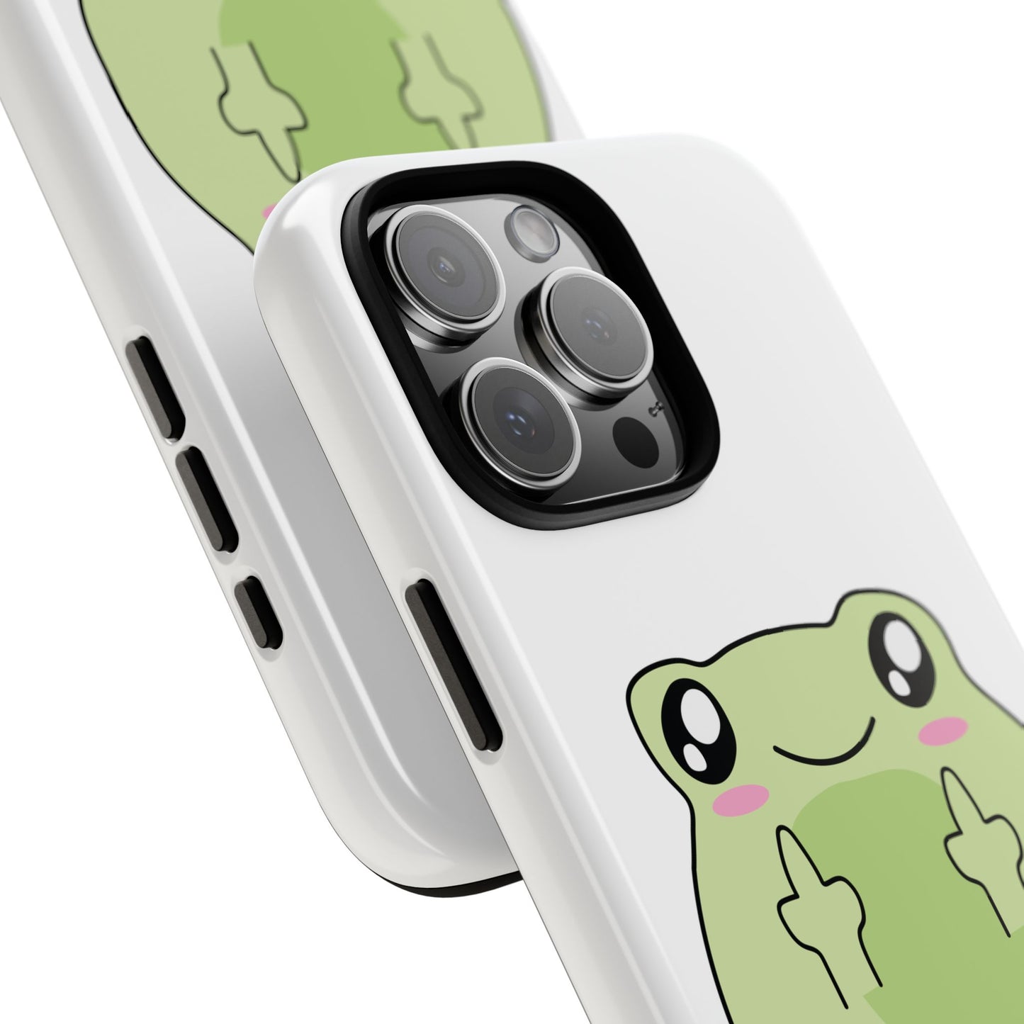 Phone Case — Cute Frog Giving Middle Fingers "I Hate All Of You"