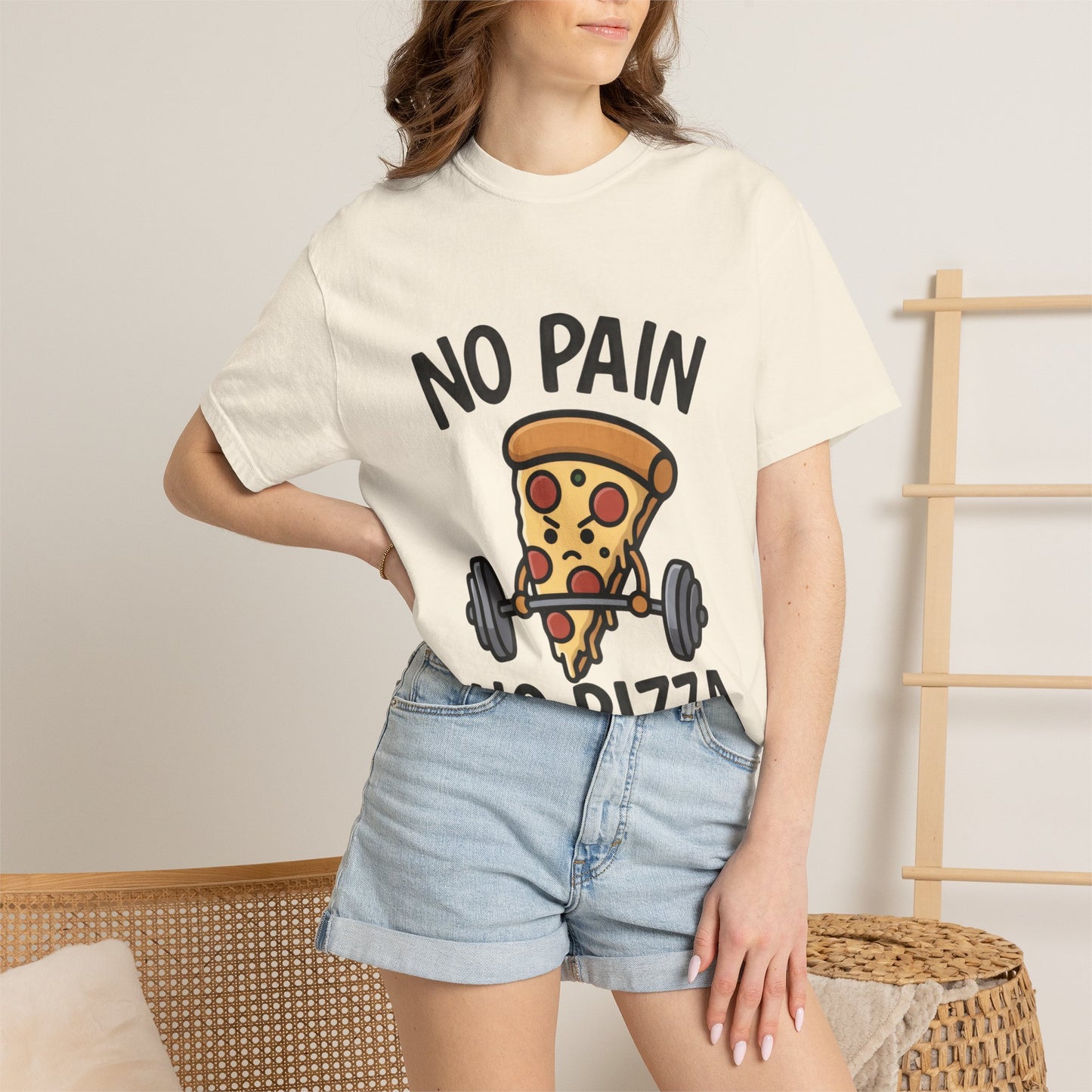 No Pain No Pizza T-Shirt — Funny Tee