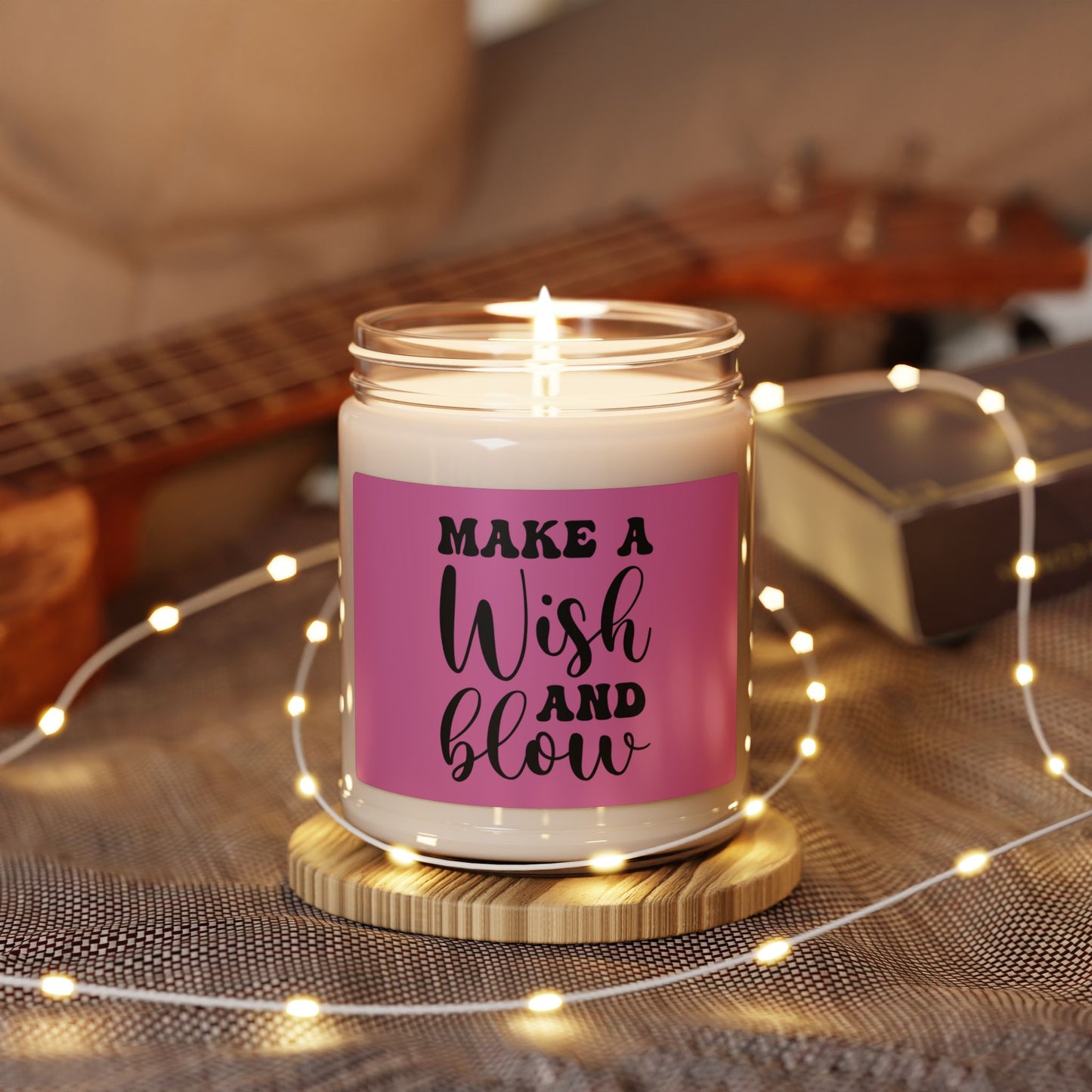 9oz Soy Candle — "Make a Wish and Blow" Scented Candle