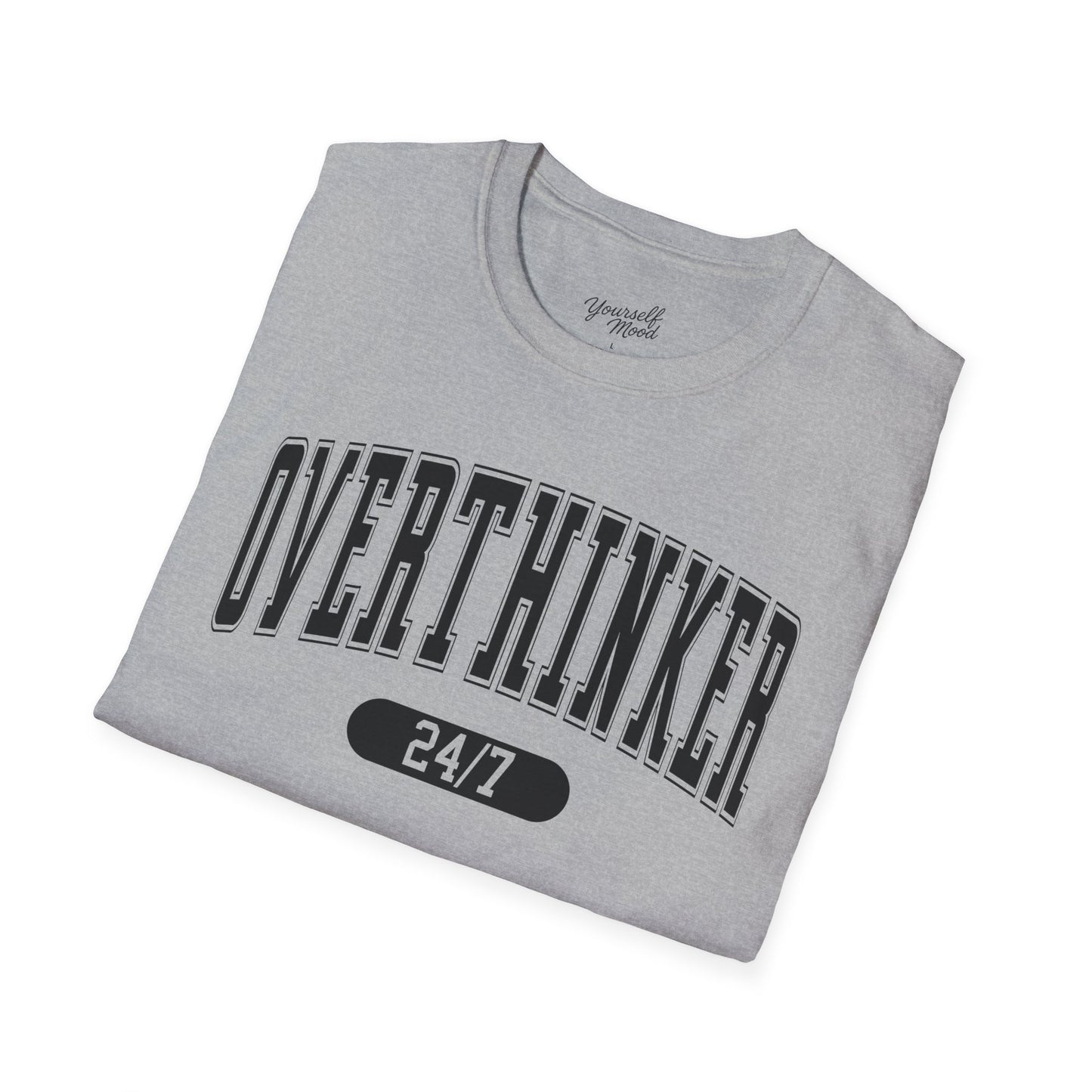 Unisex Softstyle T-Shirt with 'Overthinker 24/7' Design