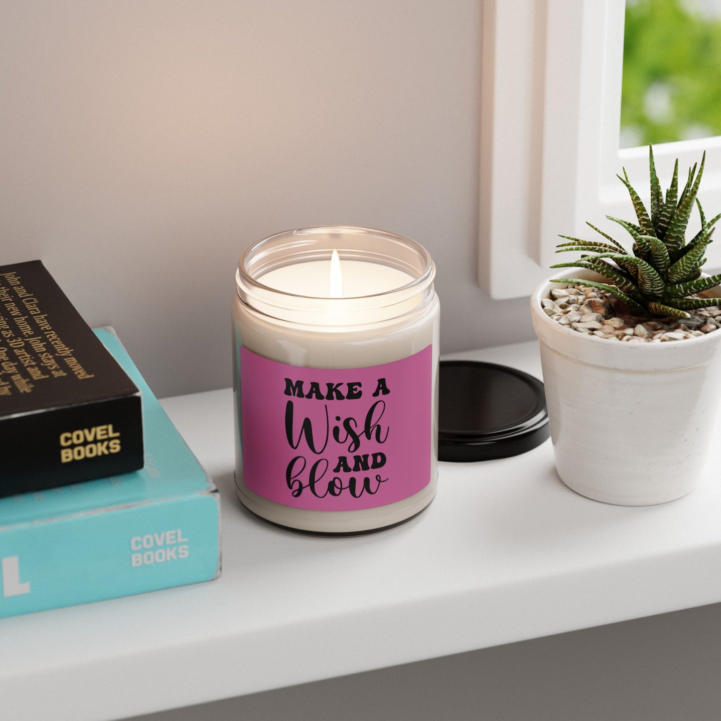 9oz Soy Candle — "Make a Wish and Blow" Scented Candle