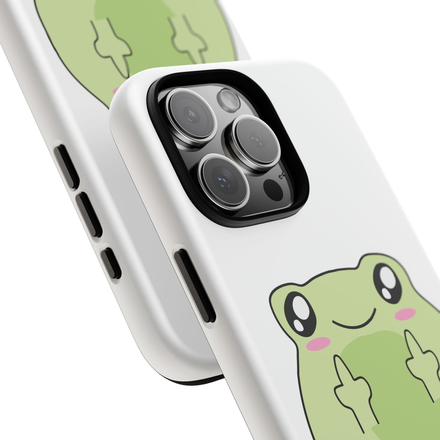 Phone Case — Cute Frog Giving Middle Fingers "I Hate All Of You"
