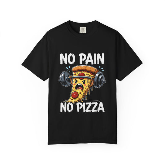 No Pain No Pizza T-Shirt — Funny Tee