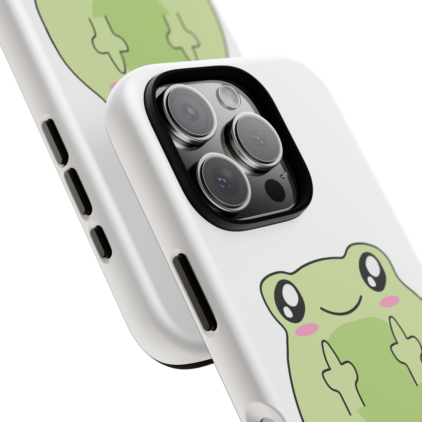 Phone Case — Cute Frog Giving Middle Fingers "I Hate All Of You"