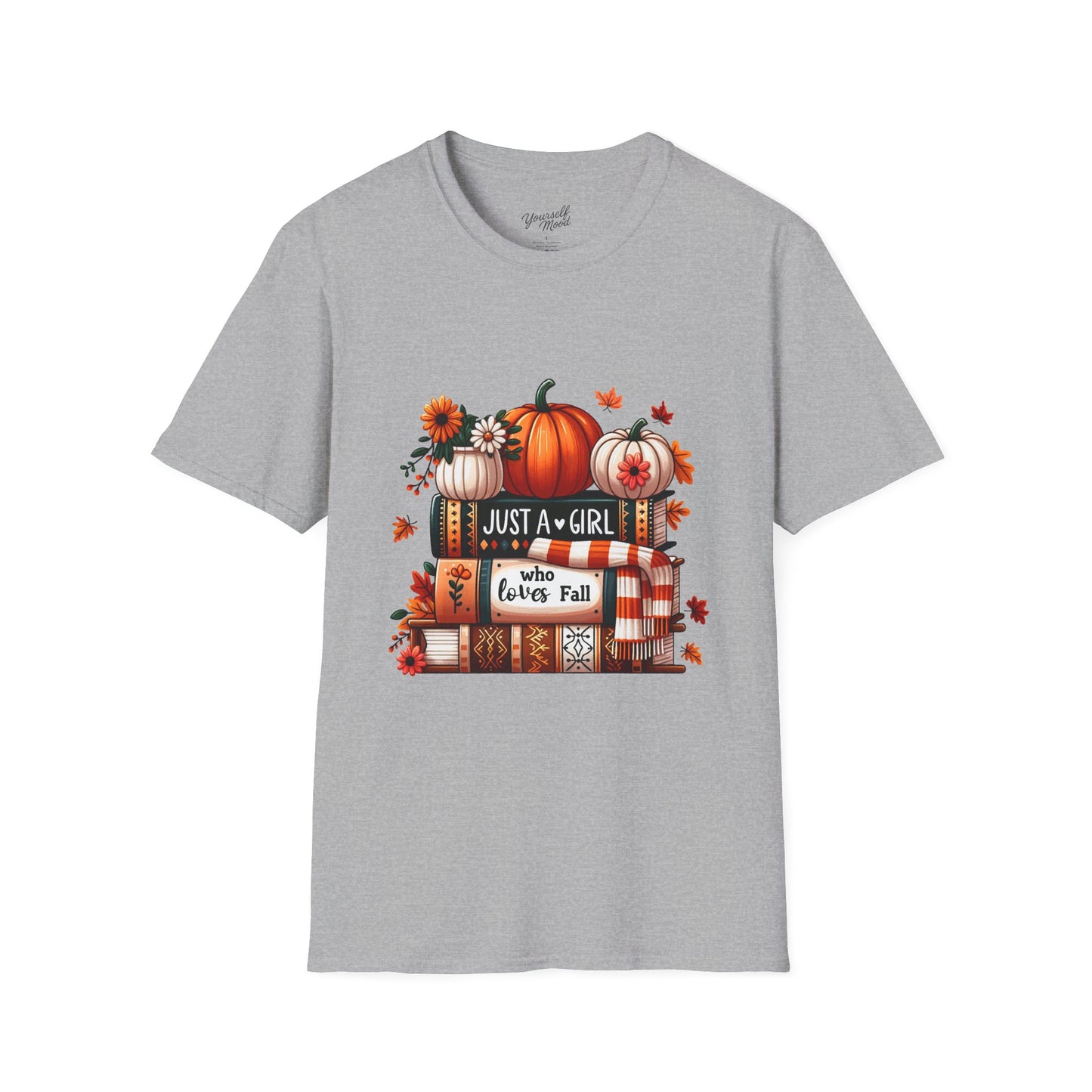Fall Vibes T-Shirt for Girls, Just a Girl Who Loves Fall Tee